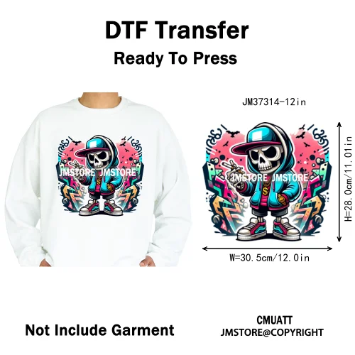 12in Monster Trucks Are My Jam Urban Graffiti Racing Rules Iron on Washable DTF Transfers Stickers Ready to Press for Clothing