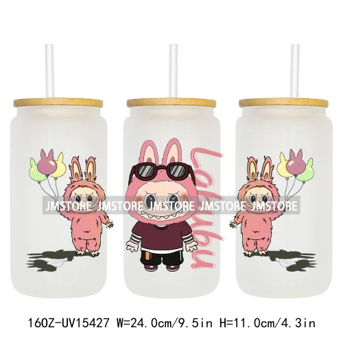 Anime Cartoon Dolls Character UV DTF Stickers Ready to Transfer Cup Wrap Custom Print DIY Craft For Libbey Glass Can Mug Tumbler