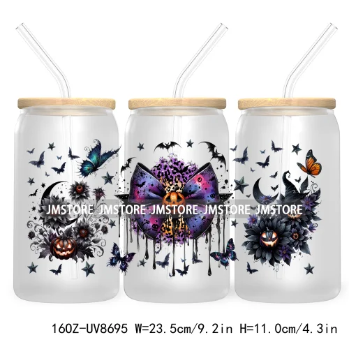 Witching Hour Cocktail Club 16OZ UV DTF Cup Wrap Transfer Stickers Halloween Custom Labels Waterproof Logo For Libbey Glass Can