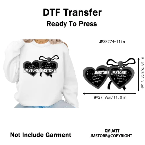 Funny Bookish Things Kindle Girlie TBR Read Books Lover Positive Quotes Iron on DTF Transfer Stickers Ready to Press for Textile