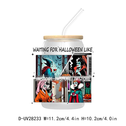 There's Some Horrors In This House UV DTF Transfer Stickers Decals For Libbey Cold Cups Mugs Tumbler Labels Halloween Killers