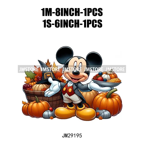 Cartoon Halloween Scary Cute Horror Characters Pumpkin Fall Vibes DTF Iron On Transfers Stickers Ready To Press For Clothing