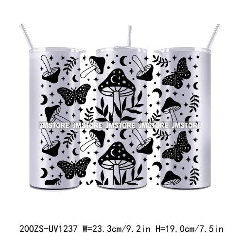 Coquette Bow Flowers Book Lover UV DTF Tumbler Wraps Durable Ready To Apply Transfer Stickers For 20OZ Straight Skinny Tumblers