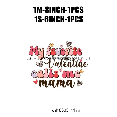 Funny Valentines Quotes Fires Before Guys Iron On Designs Mama Happy Valentine's Day DTF Transfer Printing Stickers For Clothing