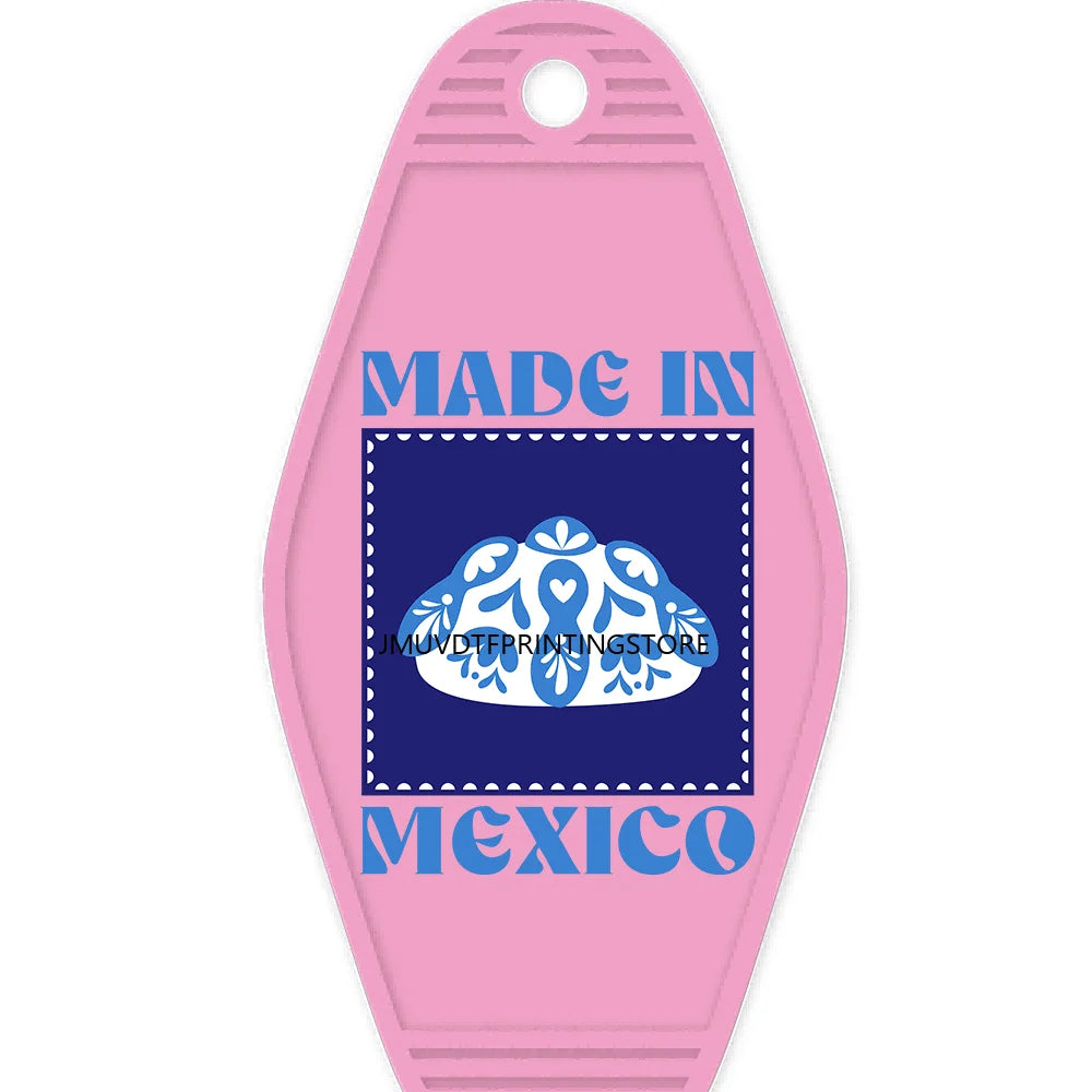 Mexico Latin Culture High Quality WaterProof UV DTF Sticker For Motel Hotel Keychain Mexican Sweet Snacks