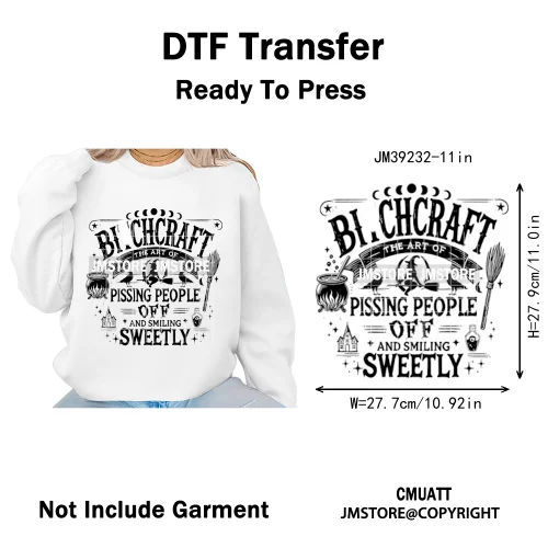 Funny Cute Ghost Preppy Spooky Season Sarcastic Halloween Iron on DTF Washable Transfers Stickers Ready to Press for T-shirts