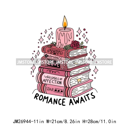 Happiest Reading Spooky Mystery Fantasy Reader Affirmation Positive Quotes Book Club DTF Iron On Transfers Stickers For T-shirts