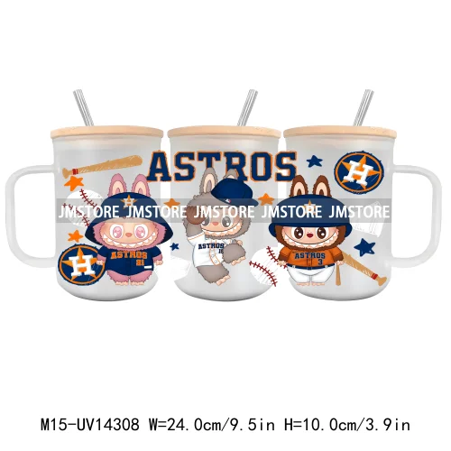 Sports Cartoon Characters UV DTF Cup Wrap Ready To Apply Waterproof High Quality Custom Prints For 15OZ Glass Mug Cup Tumbler