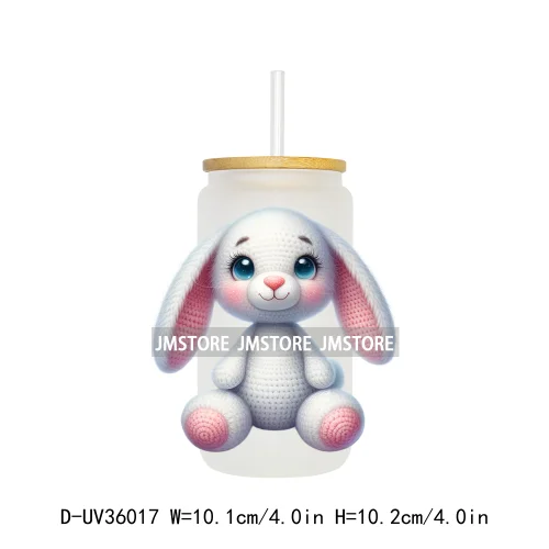 New Knitted Baby Animals UV Sticker Decals For Libbey Cold Cups Mugs Tumbler Transfer Stickers Waterproof High Quality Labels