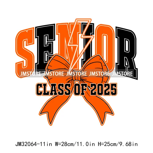 Class Of 2025 Season Coquette School Senior Year Our Final Chapter Iron On DTF Transfers Stickers Ready To Press For Hoodies