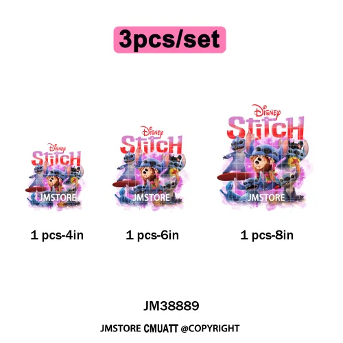 Urban Cartoon Character Streetwear Thermal Printing Iron on DTF Washable Transfers Stickers Ready to Press for Clothing Bags