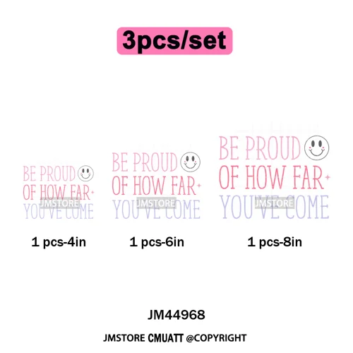 Self Love Club Mental Health Quotes Positive Inspirational Iron on Washable DTF Transfers Stickers Ready to Press for Clothing