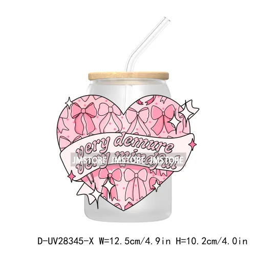 Positive Quotes Bookish Babe UV DTF Transfer Stickers Decals For Libbey Cold Cups Mugs Tumbler Waterproof Labels Self Love Club