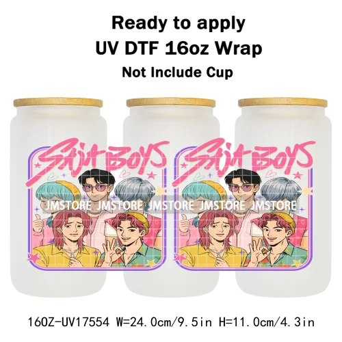 Demon Hunters Movie Kpop Lover Gift Anime Fan UV DTF Stickers Ready To Transfer Cup Wrap Custom DIY Craft For Libbey Can Glass