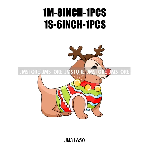 Snowday Hot Cocoa Pet Christmas Movie Festive Cute Dog Cat Lover Xmas Iron On DTF Transfers Stickers Ready To Press For Clothing