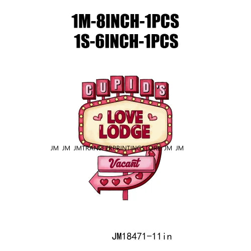 Cupid’s Love Lodge Designs Succa For You Love My Gnomies DTF Western Valentines Quotes Plastisol Transfer Stickers For Clothing