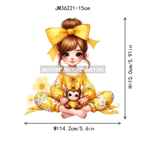 15cm 5.9in Girls Pets Thermal Patches Sticker Decoration For Dolls Clothes Strips Diy Heat Transfer Iron On Patches For Clothing