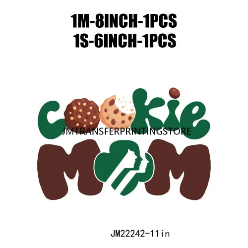 Funny In My Girl Mom Scout Cookie Era Print Logo Cookie Moms Girls Club Iron On DTF Transfer Stickers Ready To Press For Clothes