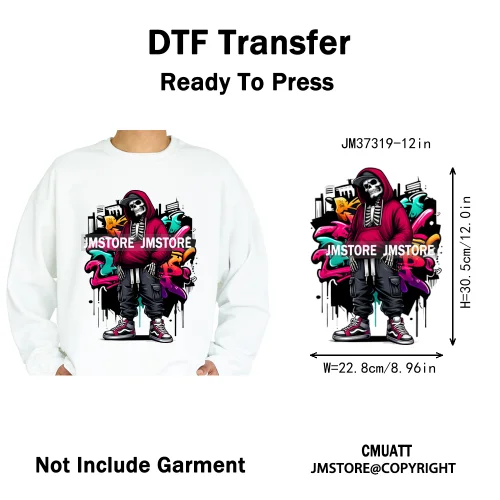 12in Monster Trucks Are My Jam Urban Graffiti Racing Rules Iron on Washable DTF Transfers Stickers Ready to Press for Clothing
