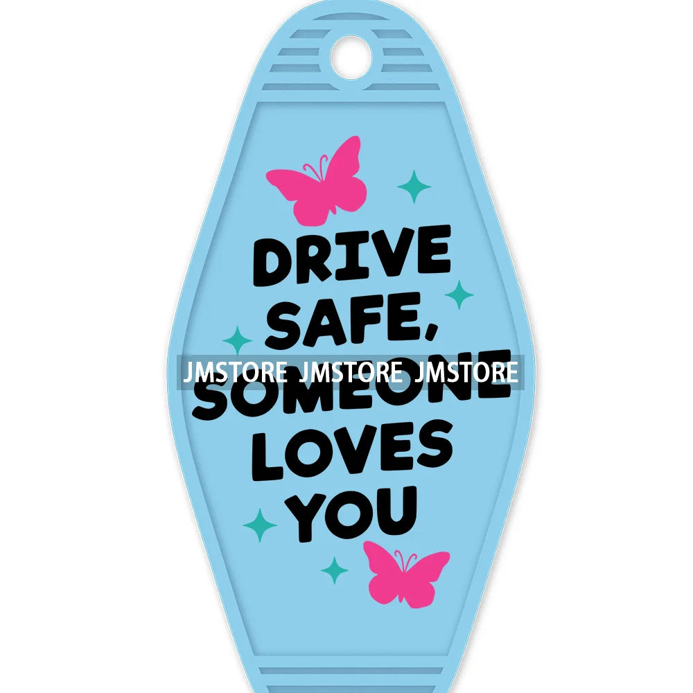 As Far As I Know I'm Delightful High Quality WaterProof UV DTF Sticker For Motel Hotel Keychain Motivational Positive Quotes