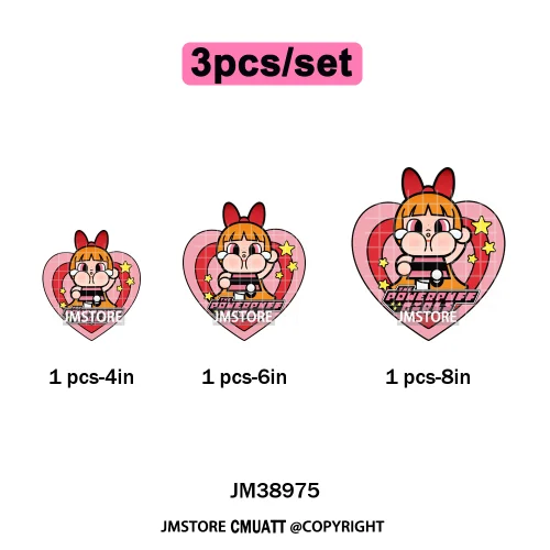 Cute Cry Tears Sad Girls Cartoon Dolls Love Designs Iron on DTF Washable Heat Transfers Stickers Ready to Press for Clothes Bags