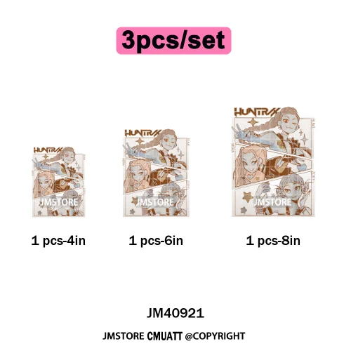 Music Kpop Group Lover Anime Fans Boys Girls Hunters Inspired Iron on DTF Washable Transfers Sticker Ready to Press for Clothing