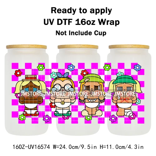 Cartoon Baby Monsters Cry UV DTF Stickers Ready To Transfer Cup Wrap Custom Labels DIY Craft For Libbey Can Glass Tumblers Mugs