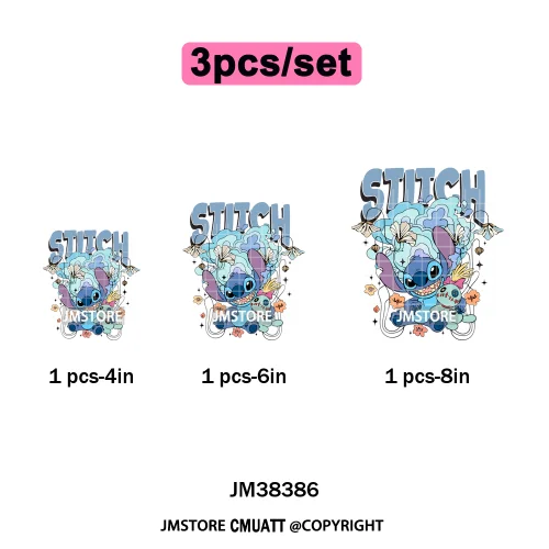 Retro Cartoon Happy Summer Vacation Vibes Coquette Seashells Iron on DTF Heat Transfer Stickers Ready to Press for Clothes Bags