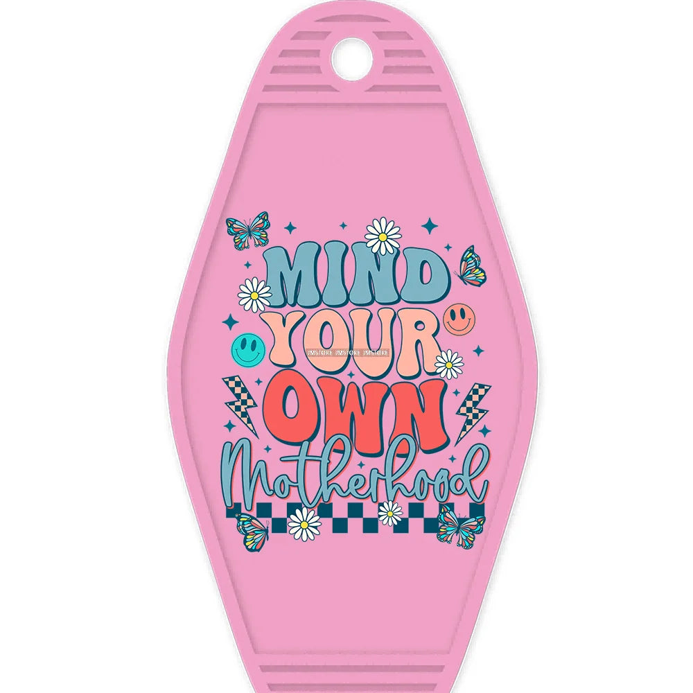 Cool Moms Club Motherhood High Quality WaterProof UV DTF Sticker For Motel Hotel Keychain Autism Mama Mommy Mother's Day