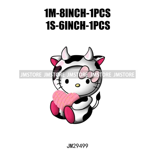 Happy Valentine's Day Cartoon Character Mouse Animal Cupid Love Heart DTF Iron On Transfers Stickers Ready To Press For T-shirts