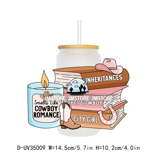 Trendy Readers Book Club UV Sticker Decals For Libbey Cold Cups Mugs Tumbler Transfer Stickers Waterproof High Quality Labels