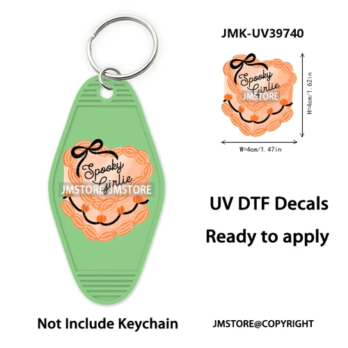 Season Reading Bookish Affirmation UV DTF Motel Keychain Decal Ready To Ship Custom Transfer Stickers Prints For Hotel Keychain