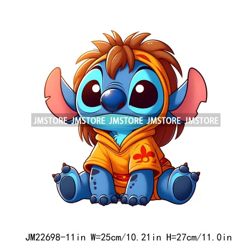 Washable Cartoon Animal Character Logos Iron On DTF Transfers Stickers Ready To Press For Sweatshirt