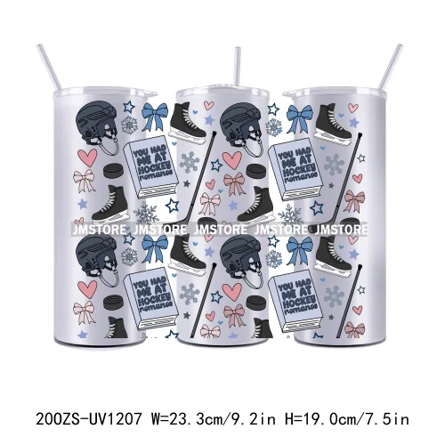 Coquette Bow Flowers Book Lover UV DTF Tumbler Wraps Durable Ready To Apply Transfer Stickers For 20OZ Straight Skinny Tumblers