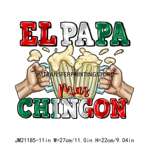 New Let's Fiesta Mexican Happy Cinco De Mayo Iron On DTF Stickers Sombrero Hat Cactus Fiesta Squad Transfer Printing For Hoodies