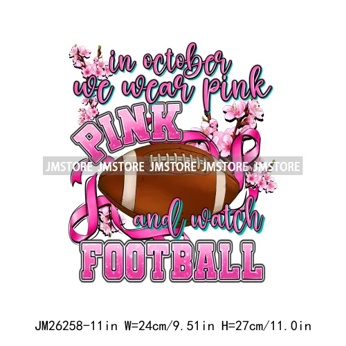 Faith Hope Love In October We Wear Pink Fight Breast Cancer Survivor Queen DTF Iron On Heat Press Transfer Stickers For Clothing