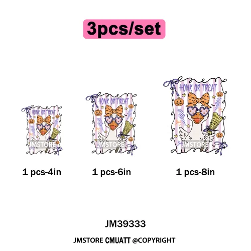 Ghost Spooky Mama Season Trick or Treat Coquette Bow Halloween Iron on DTF Washable Transfer Sticker Ready to Press for Clothing