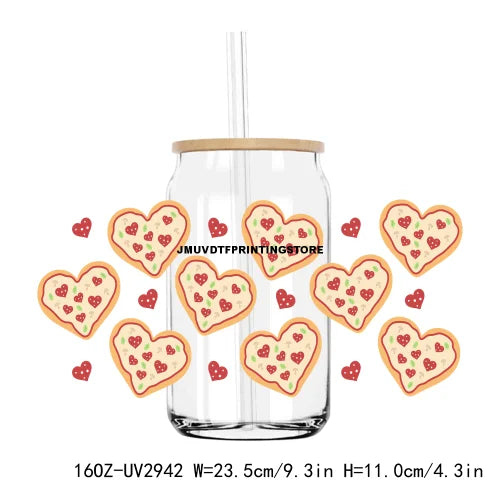 The Milk To My Cookies Meixcan Valentines UV DTF Sticker For 16OZ Libbey Glass Cup Can Wrap Transfer Stickers Custom DIY Logo
