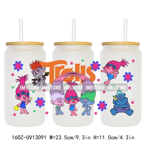 Kids Cartoon Best Friends UV DTF Stickers Ready to Transfer Cup Wrap Custom Labels DIY Craft For Libbey Can Glass Tumblers Mugs