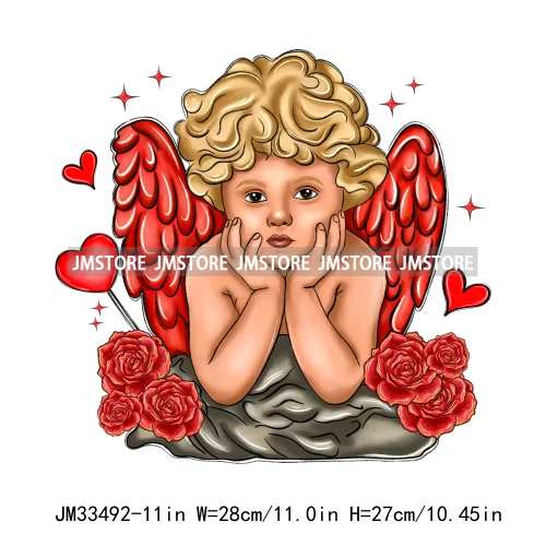 Pink Loved XOXO Coquette Bow Animal Western Cupid Sweet Valentine Iron On DTF Transfers Stickers Ready To Press For Sweatshirts