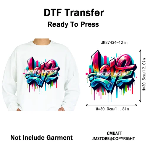12in Dino Trucks Drip Or Die Skull Beats Graffiti Streetwear Man Design Iron on DTF Transfer Stickers Ready to Press for Clothes
