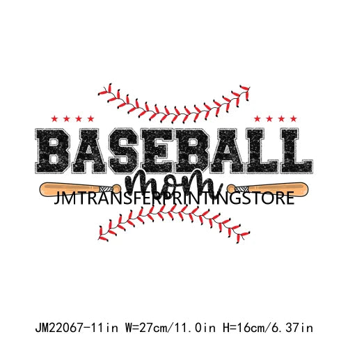 New Baseball Softball T-Ball Mama Sport Season Patches Logos That's My Boy DTF Transfer Stickers Ready To Press For Hoodies