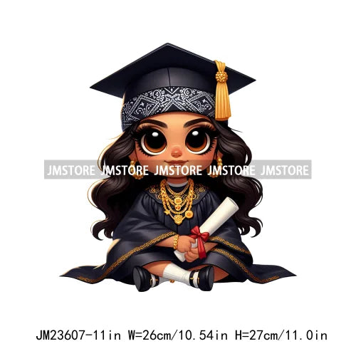 Chicano Graduation Para Mi Familia Si Se Pudo Chicano Educated Latina Sernior School Girls DTF Transfer Stickers For T-shirts