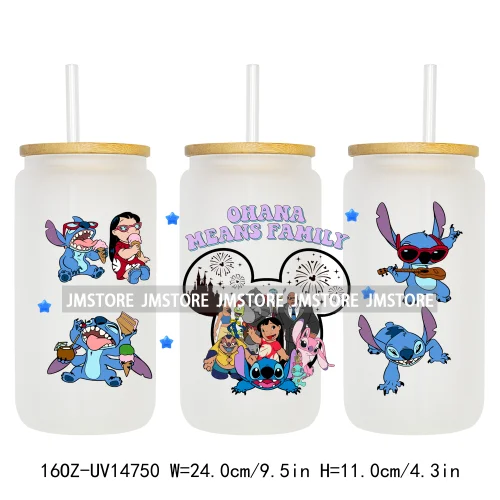 Birthday Cartoon Kids Friendship UV DTF Stickers Ready to Transfer Cup Wrap Custom Labels For Libbey Can Glass Tumblers Mugs