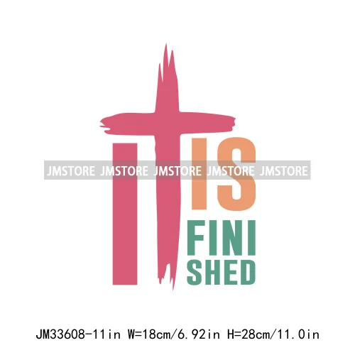 Colorful Faith Jesus God Religious Bible Verse Affirmation Spirits Iron On DTF Transfers Stickers Ready To Press T-shirts Bags