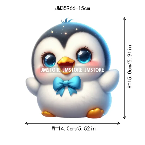 15cm 5.9in Creative Bow Sheep Tiger Animal Iron On Heat Transfer Sticker For Clothes Printed Thermal Washable T-Shirt Applique