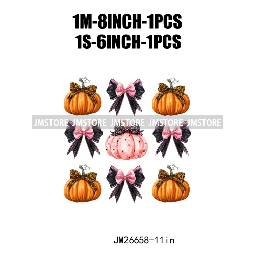 Fall Floral Coquette Bow Religious Jesus Autumn Girly Take Me To Pumpkin Patch DTF Iron On Transfers Stickers For T-shirt Bags