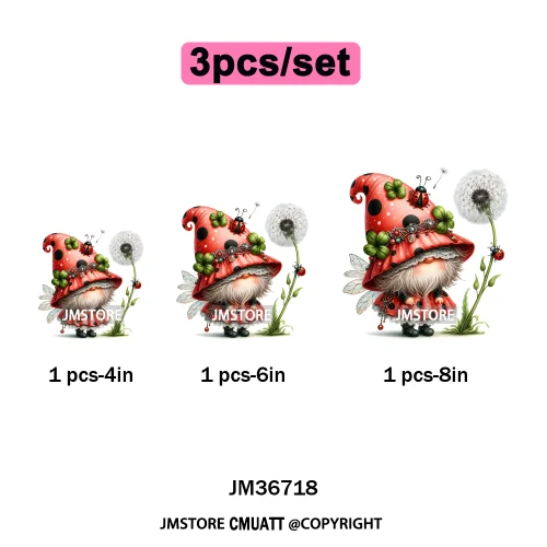 Spooky Scary Witch Girly Animal Flower Strawberry Gnomes Iron on DTF Washable Transfers Stickers Ready to Press for Hoodies Bags