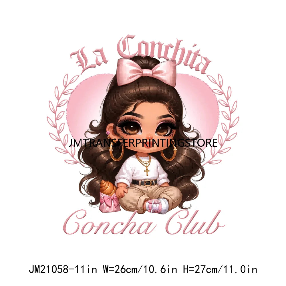 Chicana Religiosa Rose Gold Chola Chingona Bendecida Designs In My Coquette Era Homegirls DTF Transfer Stickers For Hoodies Bags