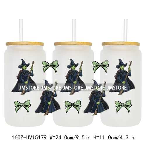 Cartoon Princess Coquette Mermaid 16OZ UV DTF Cup Wraps Ready To Apply Waterproof Transfer Stickers For Libbey Glass Can Tumbler